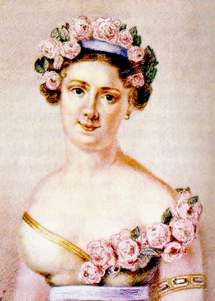 А. Истомина — Флора. Миниатюра неизвестного художника